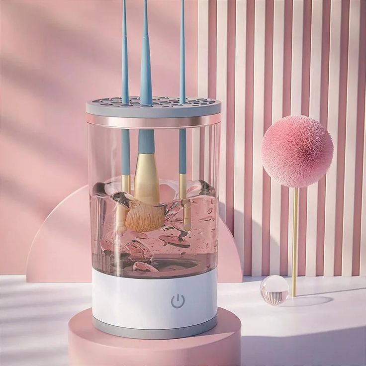 Automatski Čistač za Šminkerske Četkice